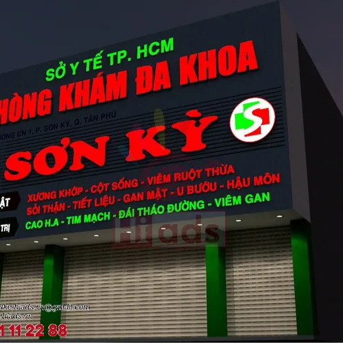 BẢNG HIỆU PHÒNG KHÁM ĐA KHOA